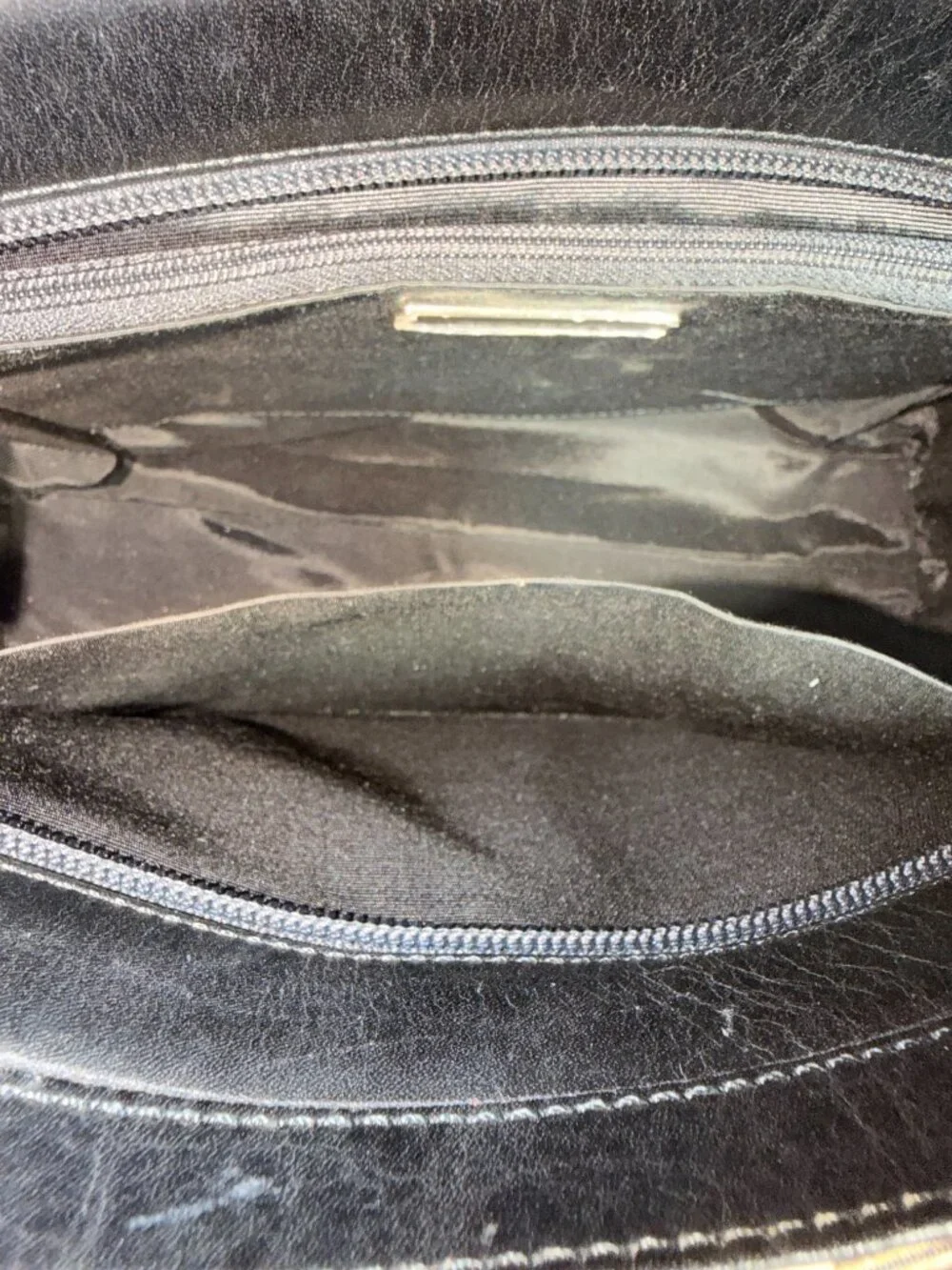 Burberry Black Leather Mini Tote Bag with Nova Check Trim